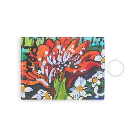Credit Card Holder - Winter Amaryllis