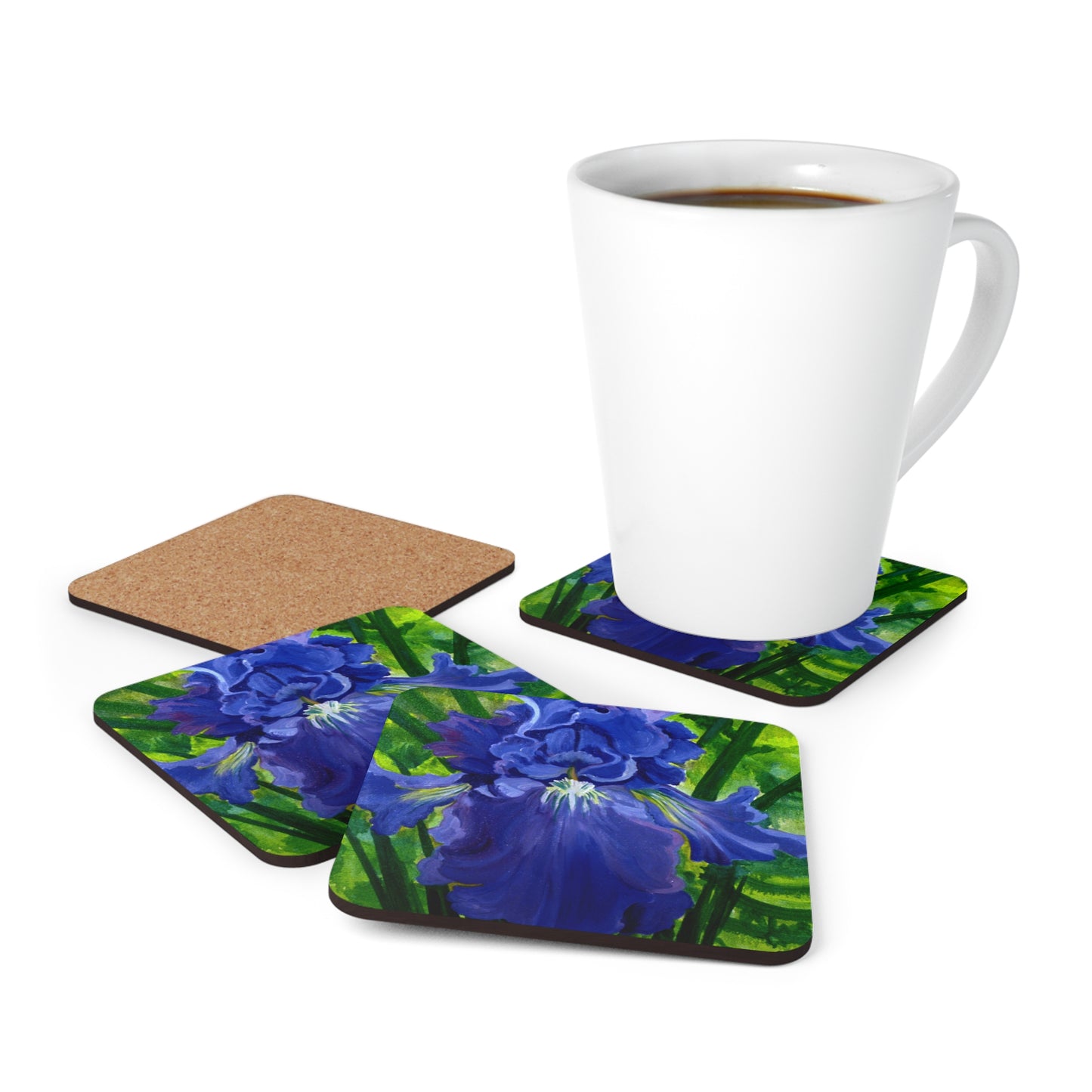 Coaster Set - Blue Iris