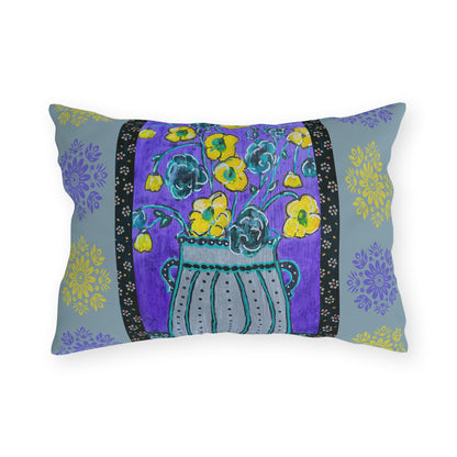 Outdoor Pillows - Lavender Vase