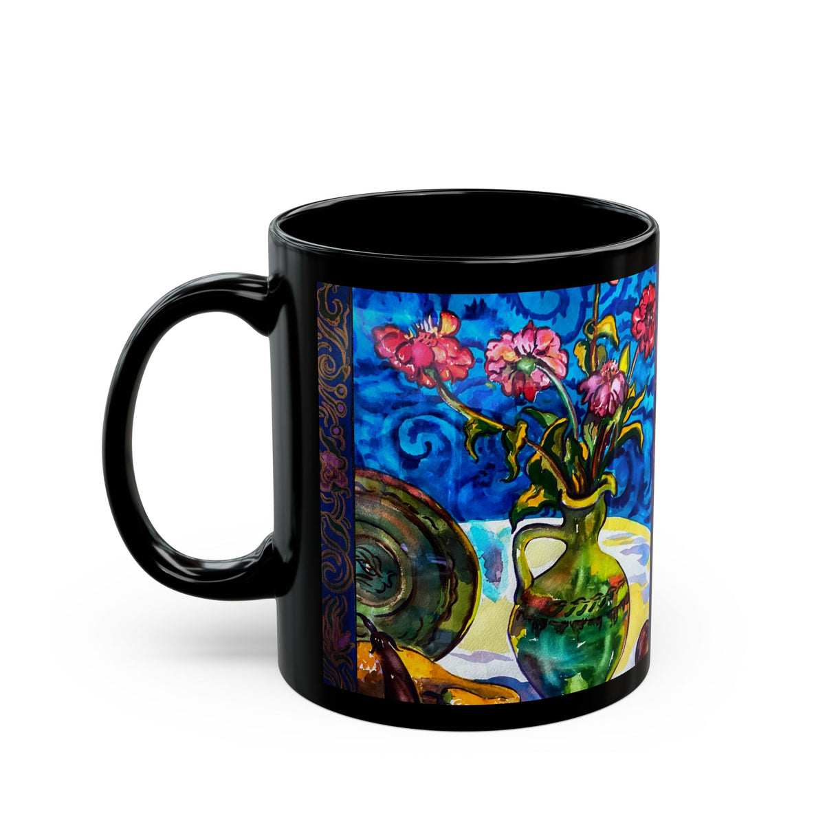 Ceramic Mug - Green Vase