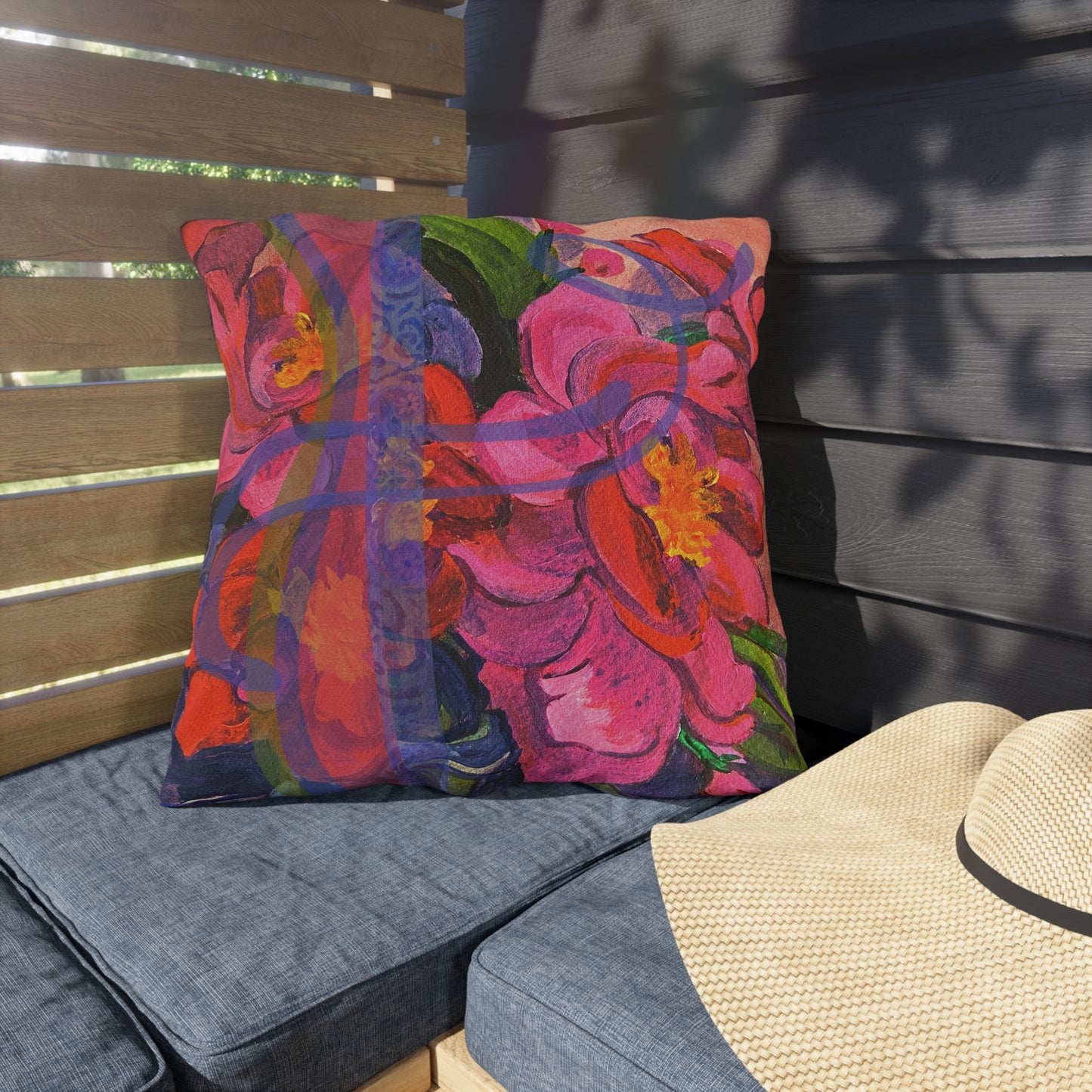 Outdoor Pillows - Pink Magnolias