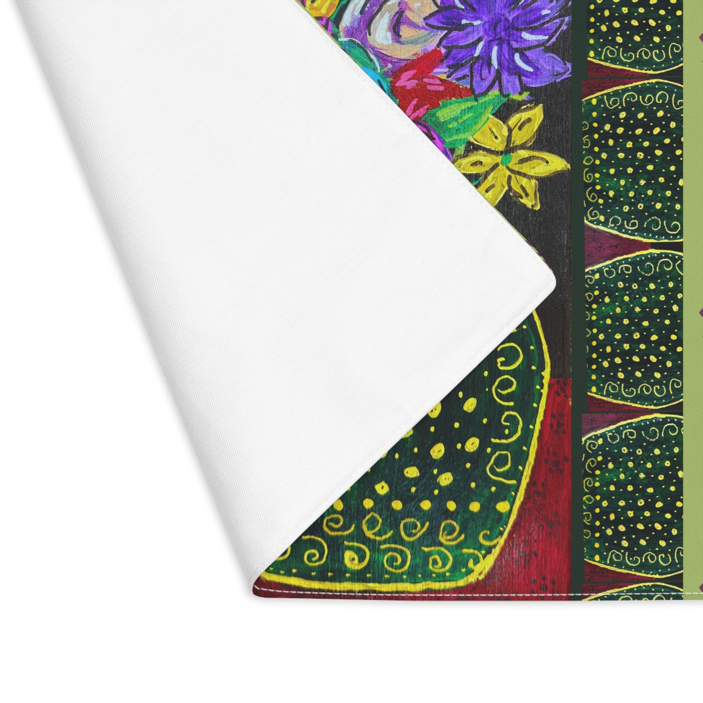 Cotton Placemat - Black Vase