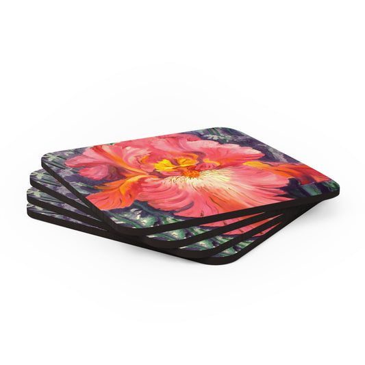 Coaster Set - Pink Iris