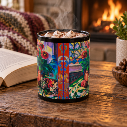 Ceramic Mug - Zinnias & Grapes