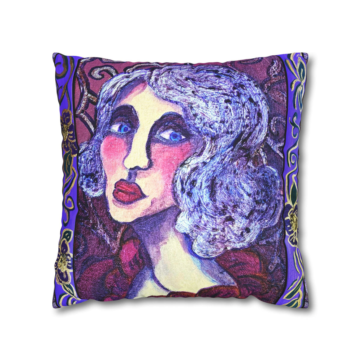 Faux Suede Square Pillowcase