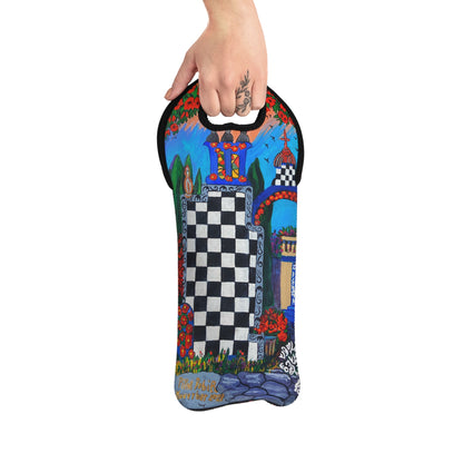 Neoprene Wine Tote - Barcelona Fantasy
