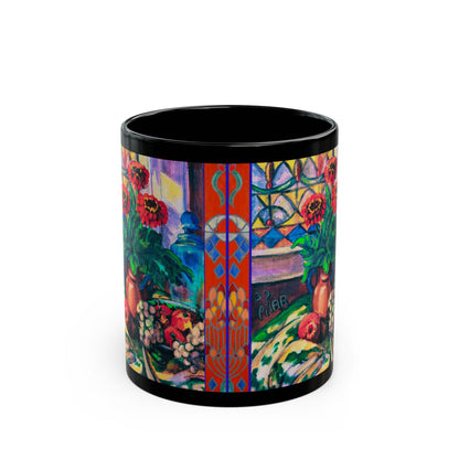 Ceramic Mug - Zinnias & Grapes