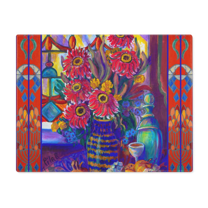 Placemat, Kitchen Zinneas