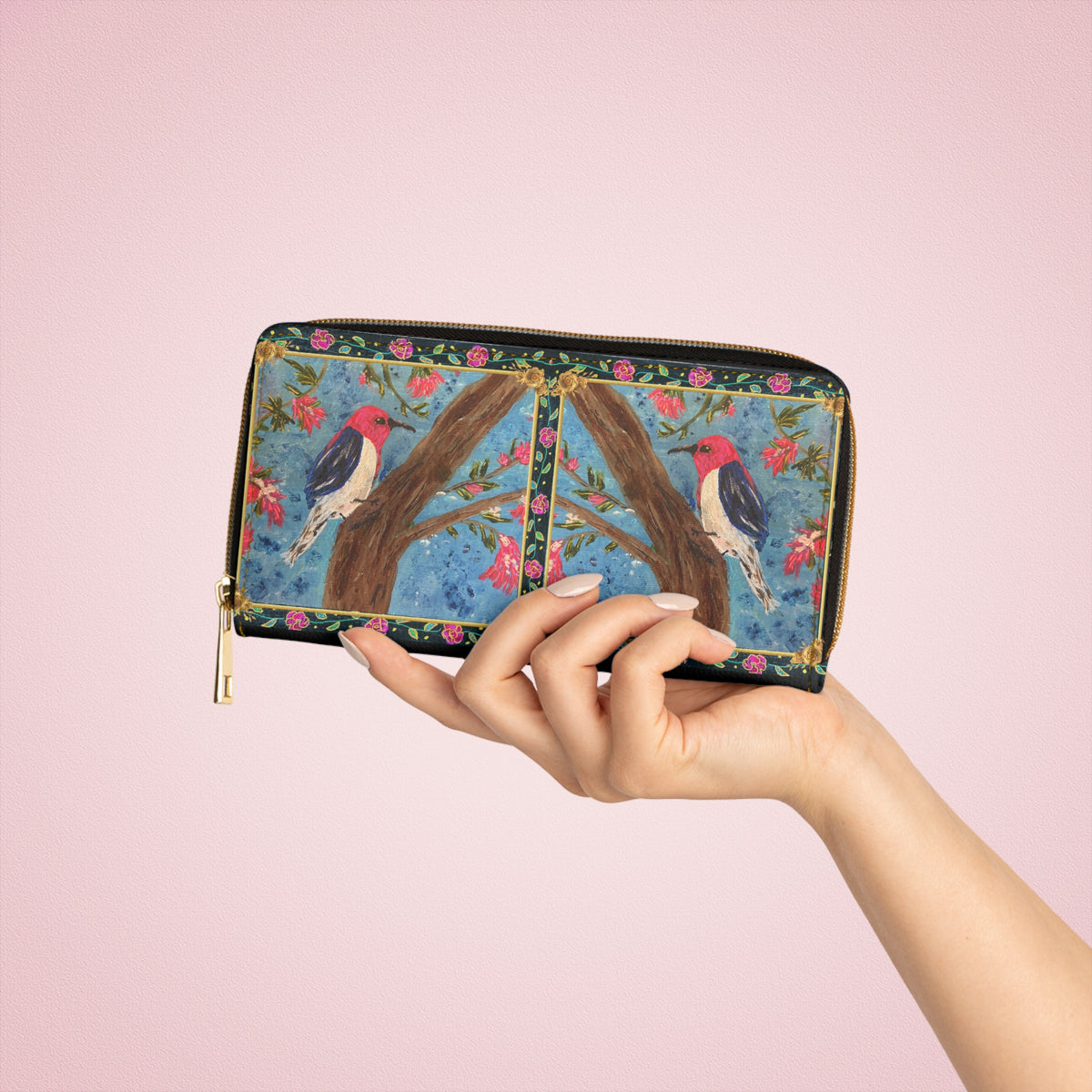 Zipper Wallet - Red-Headed Woodpecker