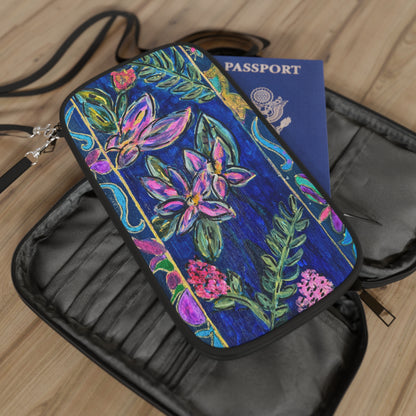 Passport Wallet - Midnight Garden - Monica in the Garden