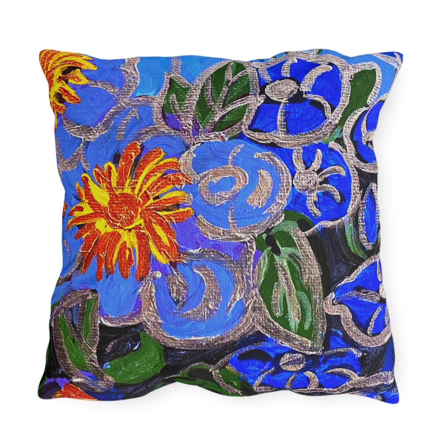 Outdoor Pillows - The Happy Blues