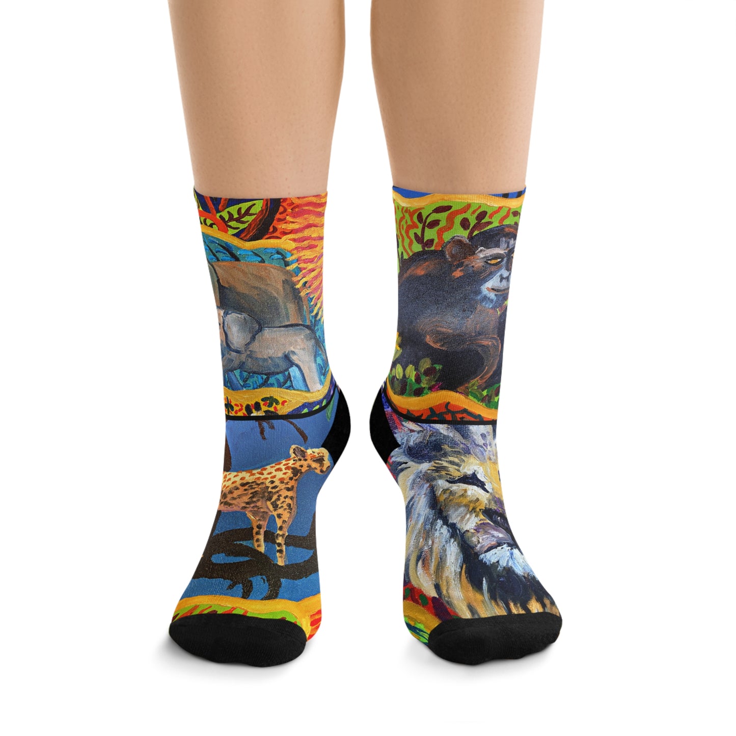 Eco-Friendly Socks - African Fauna