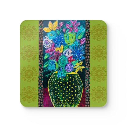 Coaster Set - Spring Green by "Monica in the Garden"