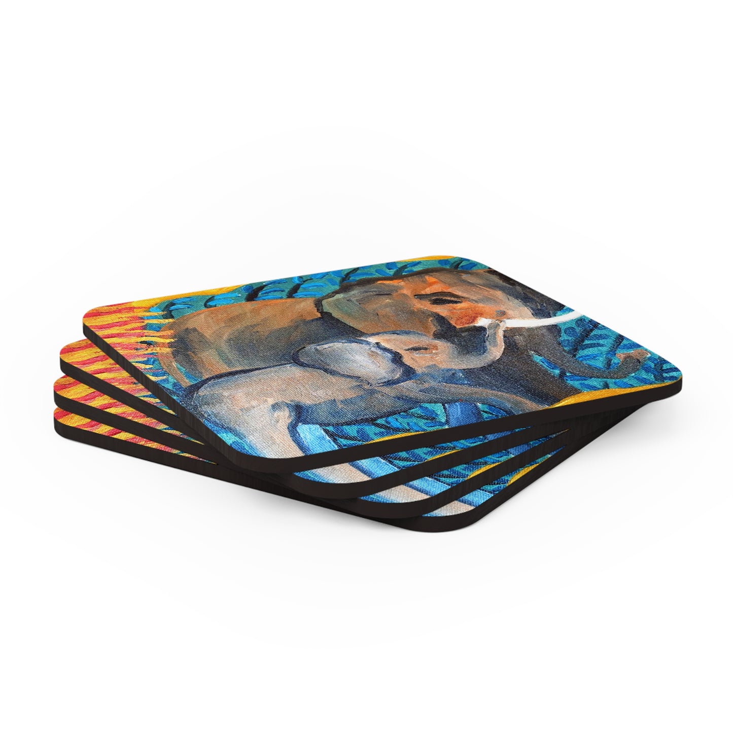 Coaster Set - Elephants