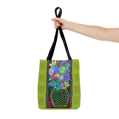Tote Bag - Spring Green, by 'Monica in the Garden'