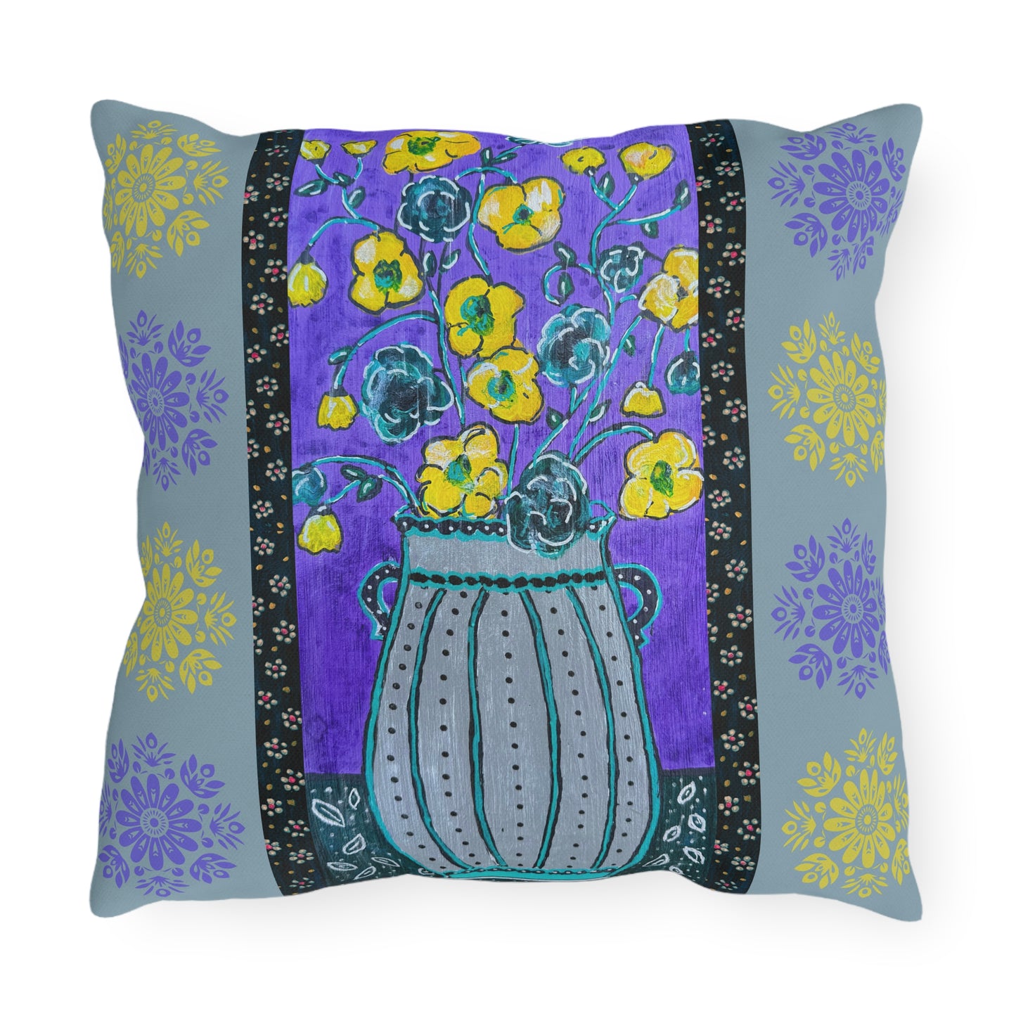 Outdoor Pillows - Lavender Vase