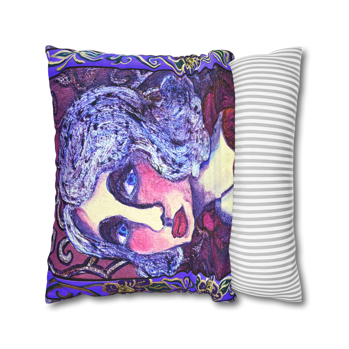 Faux Suede Square Pillowcase