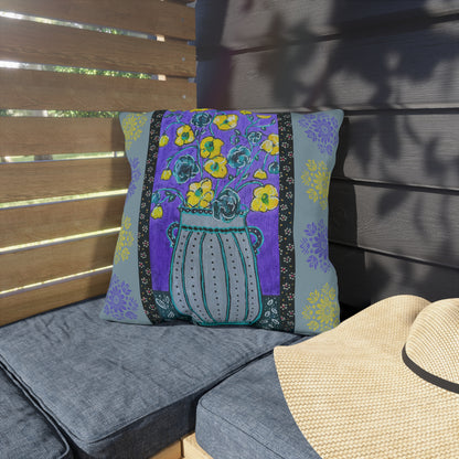 Outdoor Pillows - Lavender Vase
