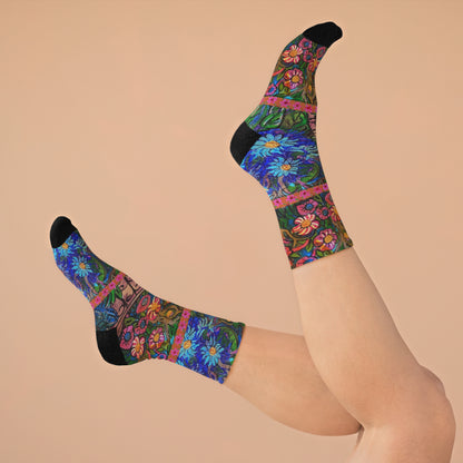 Eco-Friendly Socks - "Flower Riot"