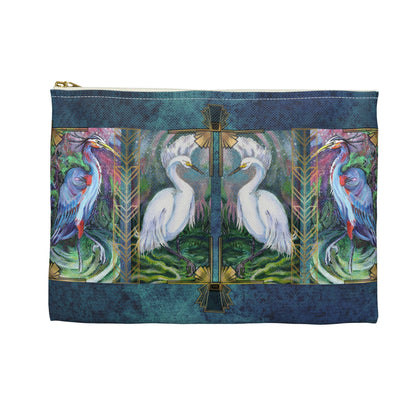 Pencil, Glasses and Accessory Pouch - Two Herons
