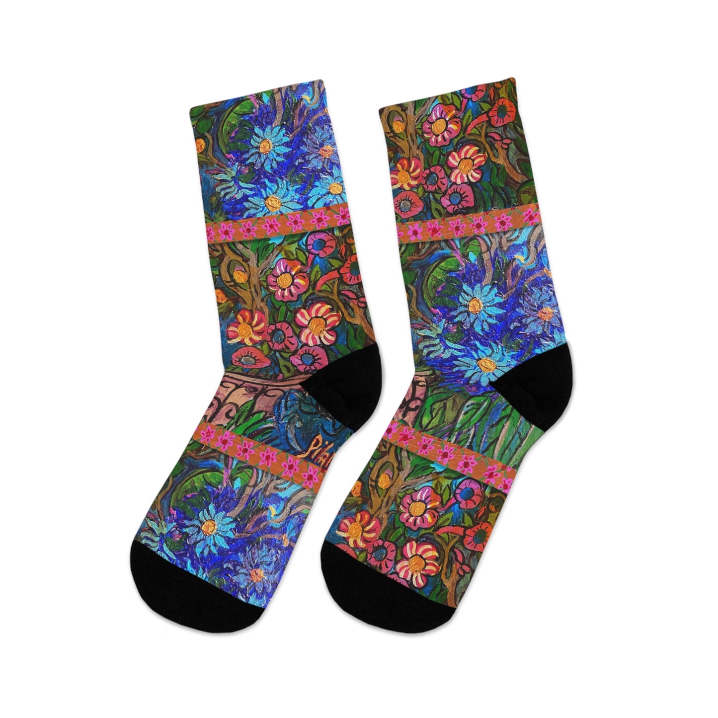 Eco-Friendly Socks - "Flower Riot"