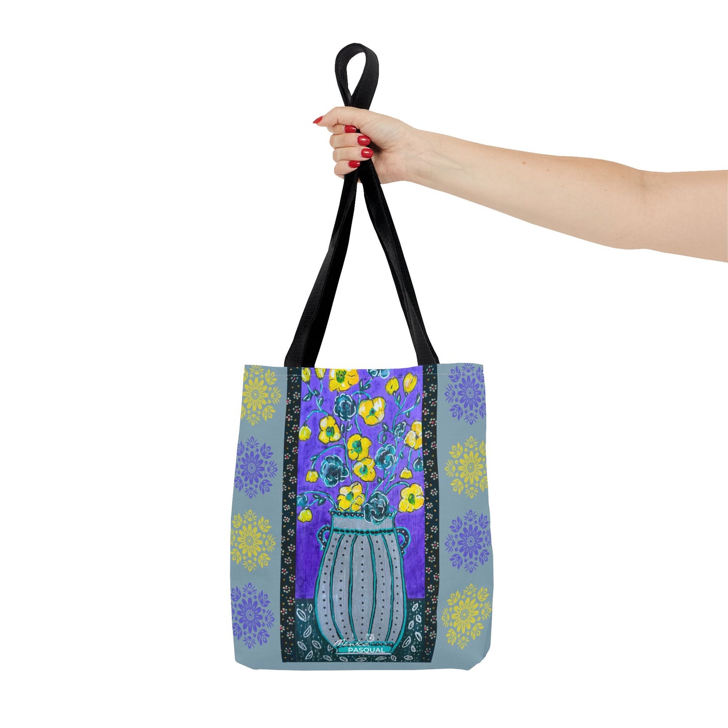 Tote Bag - Lavendar Vase by 'Monica in the Garden'