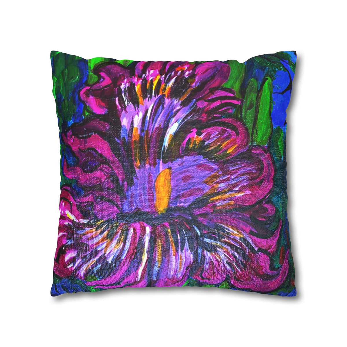 Faux Suede Square Pillowcase