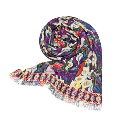 Scarf - Basket of Flowers