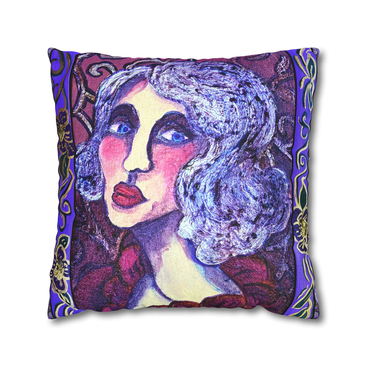 Faux Suede Square Pillowcase