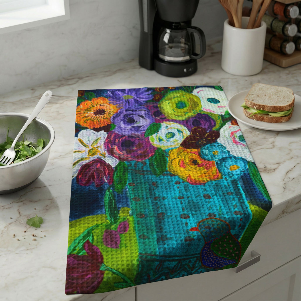Kitchen Hand Towel - Springtime Blooms