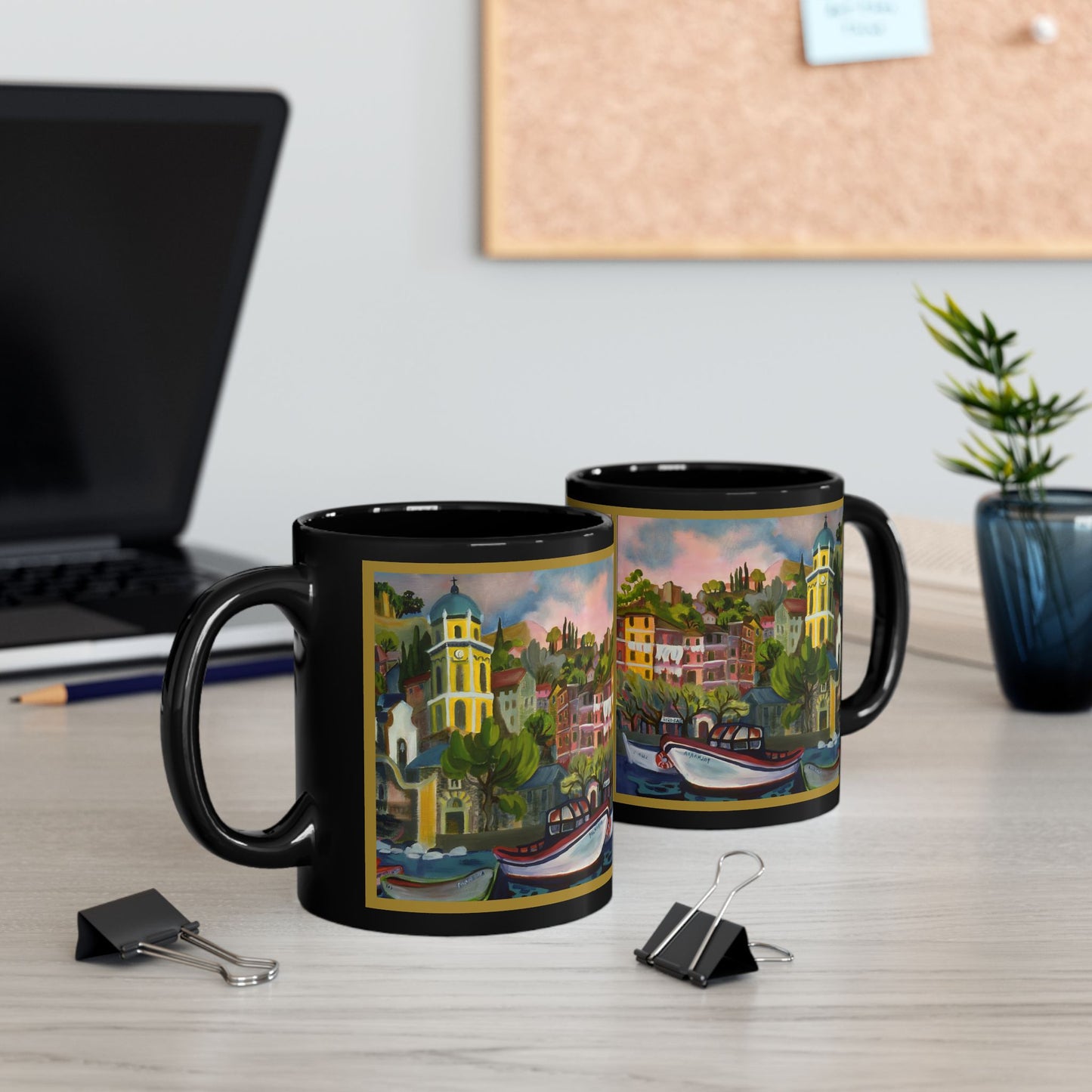 Ceramic Mug- Portofino Scene
