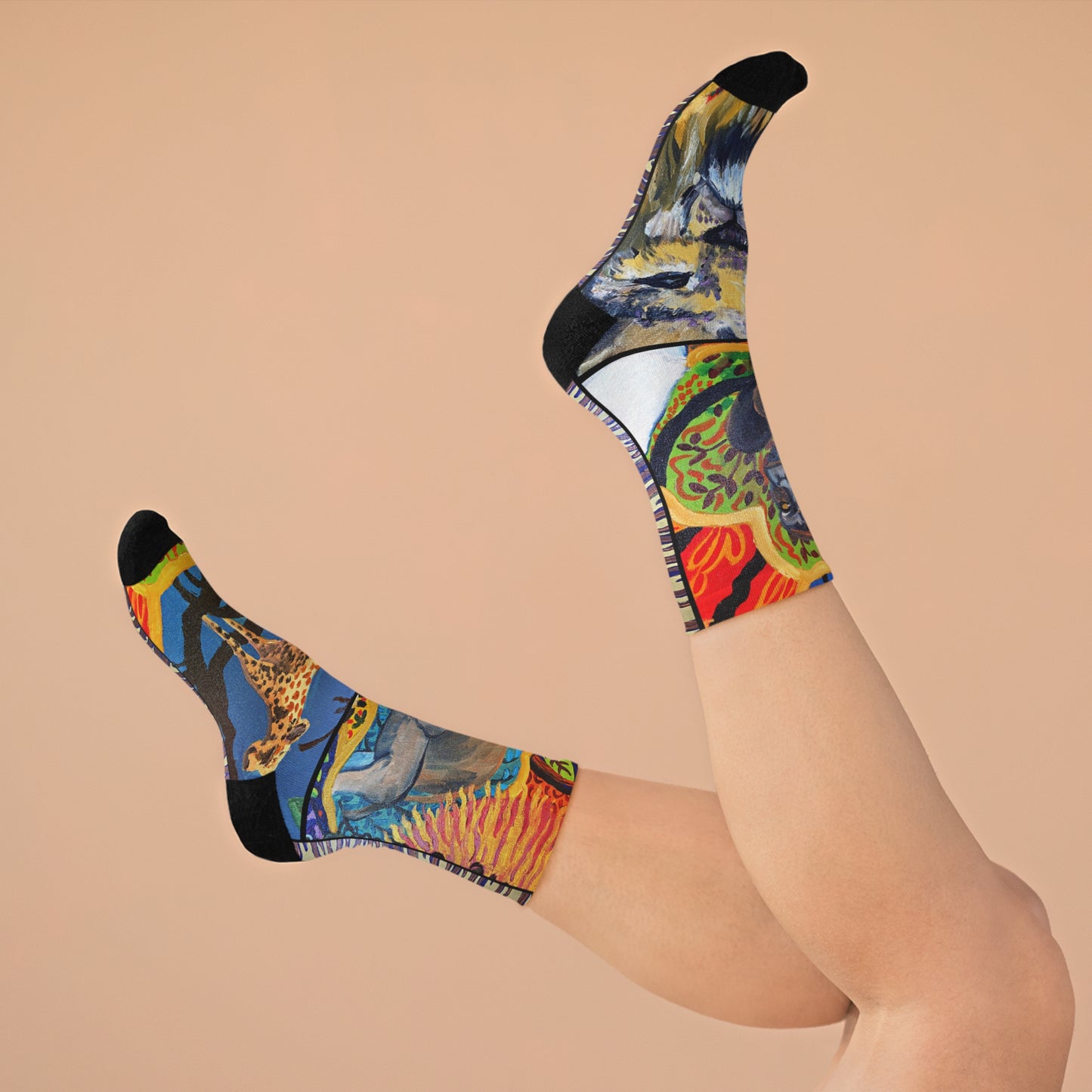 Eco-Friendly Socks - African Fauna