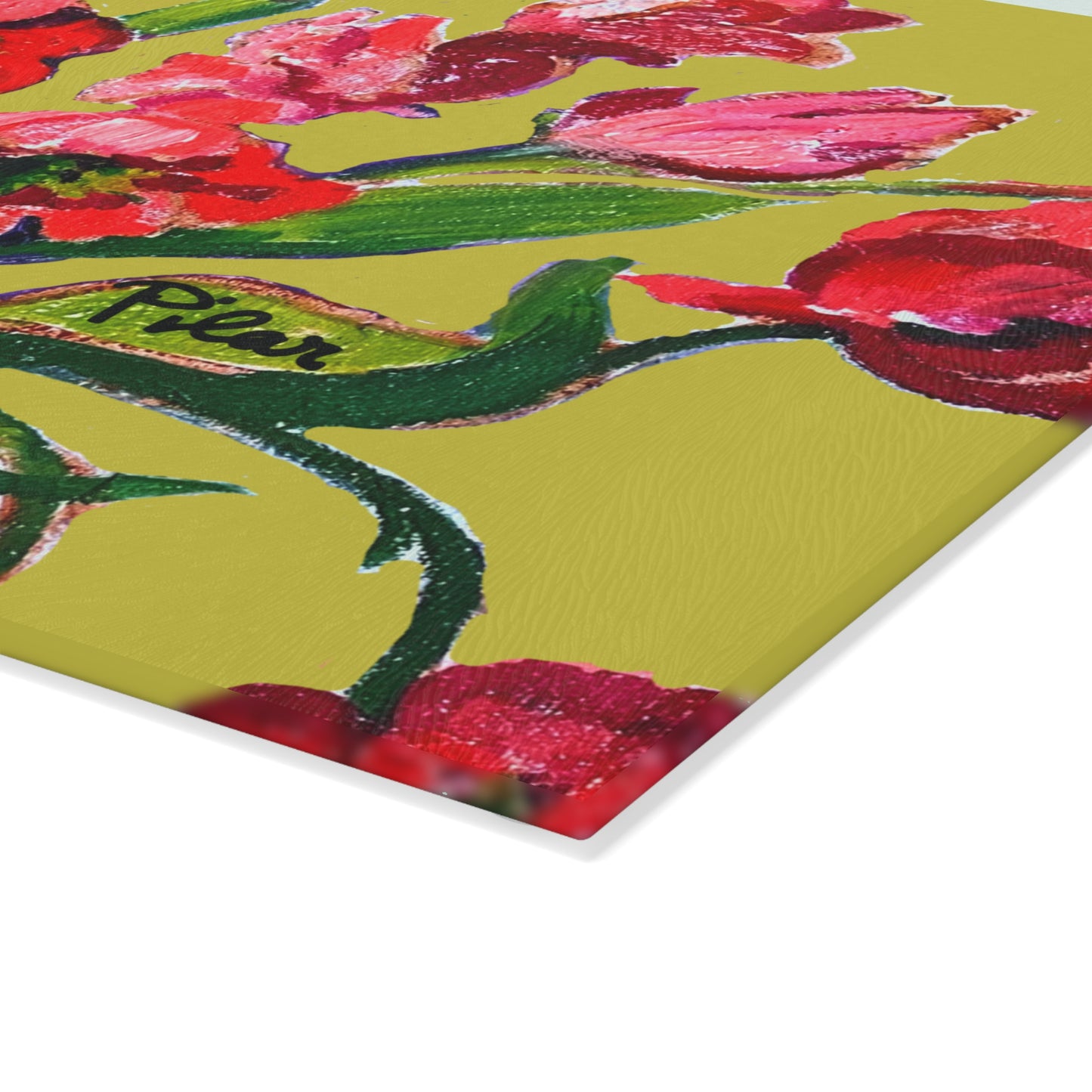 Tempered Glass Cutting Board - Poppy Party