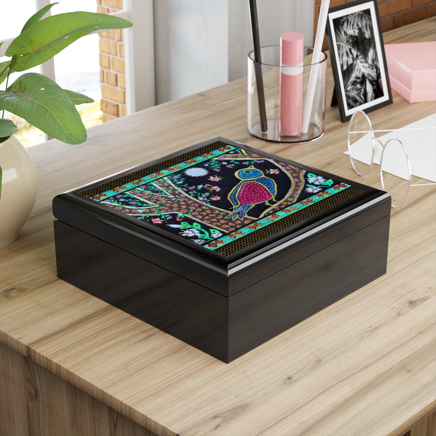 Keepsake Box - Bird and Moon