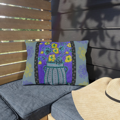 Outdoor Pillows - Lavender Vase