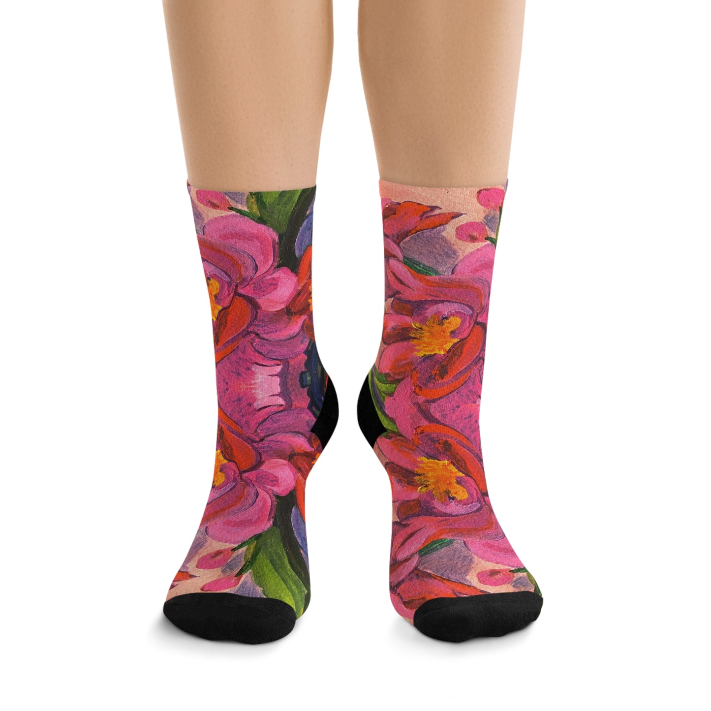 Eco-Friendly Socks - Pink Magnolias