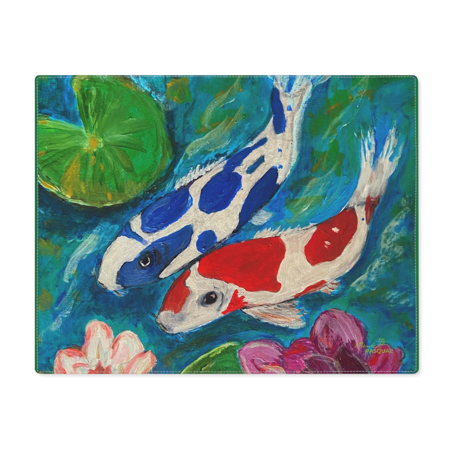 Cotton Placemat - Koi Pond