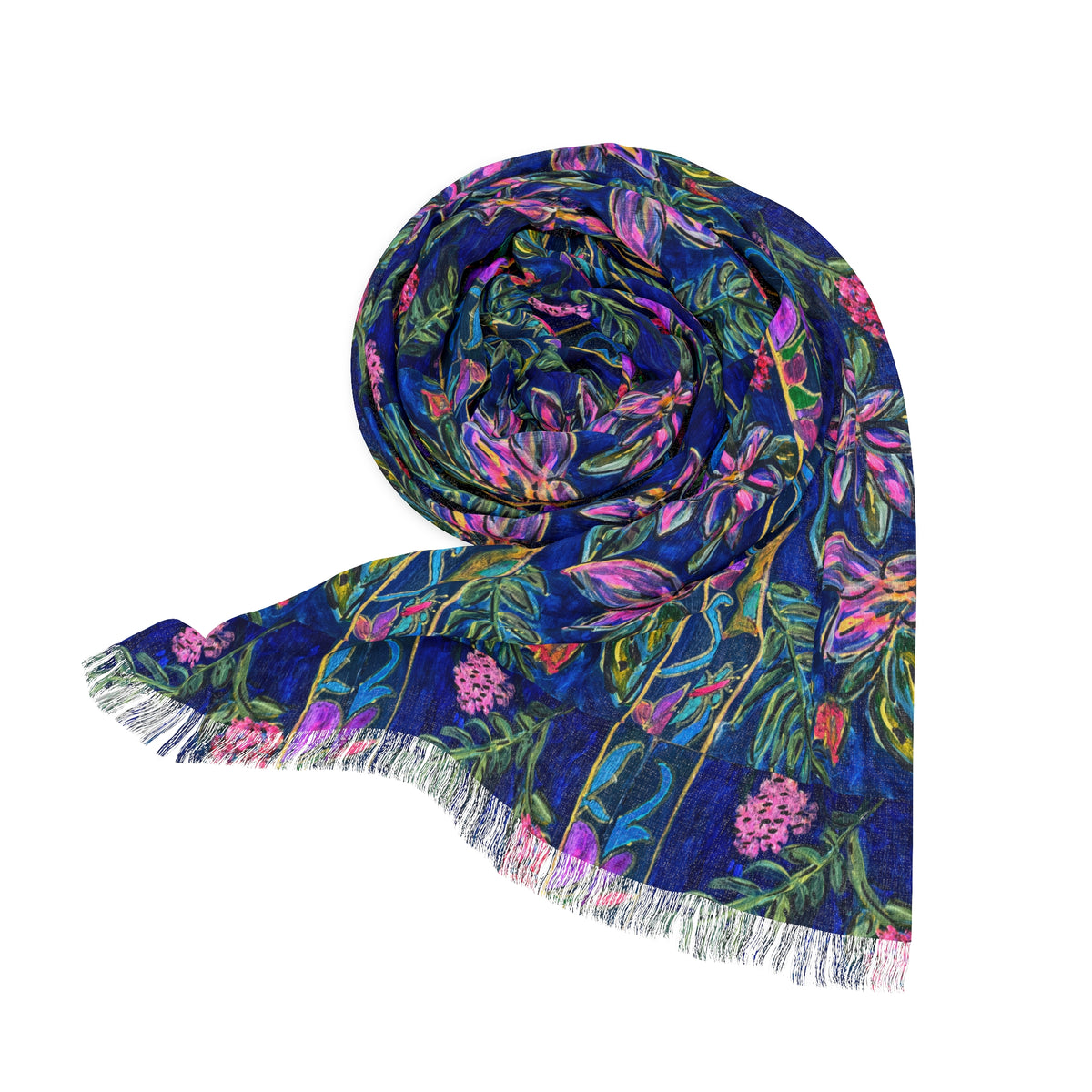 Scarf - Midnight Garden - Monica in the Garden