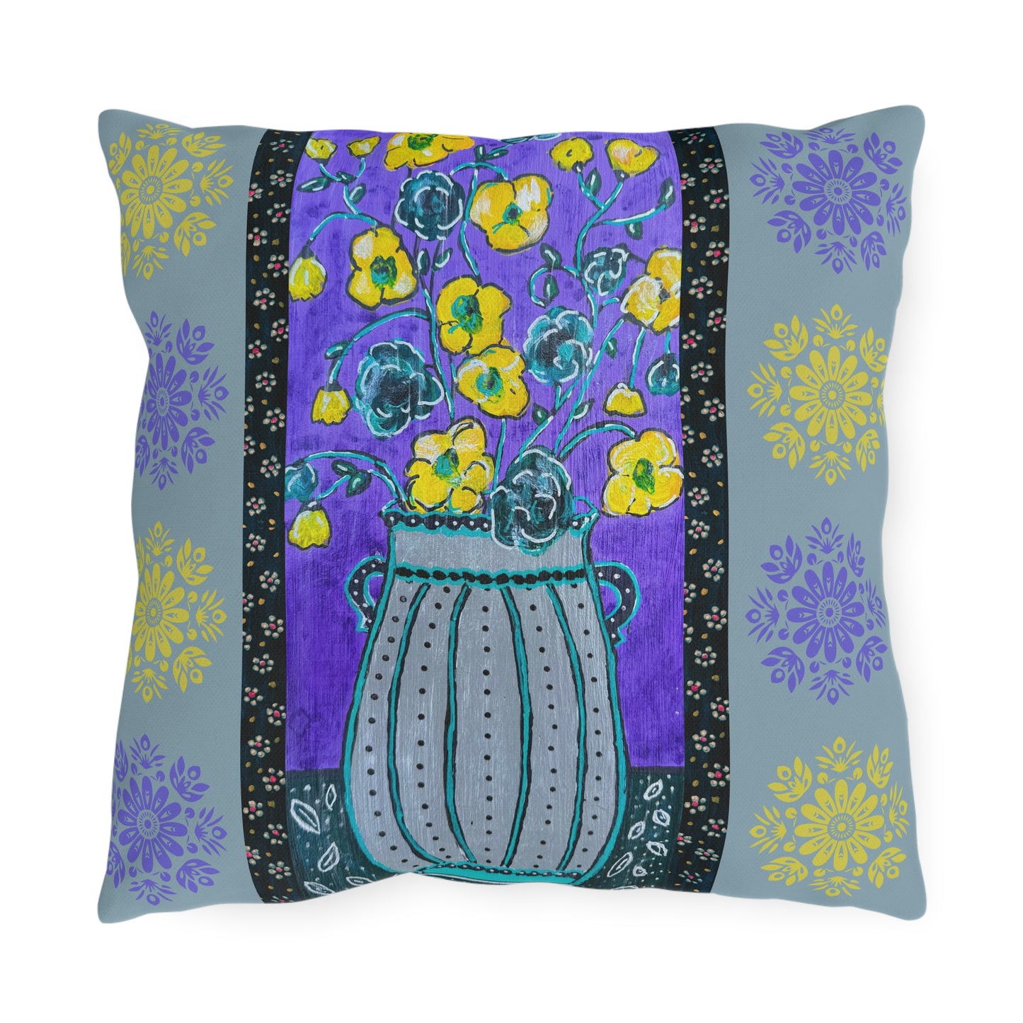 Outdoor Pillows - Lavender Vase