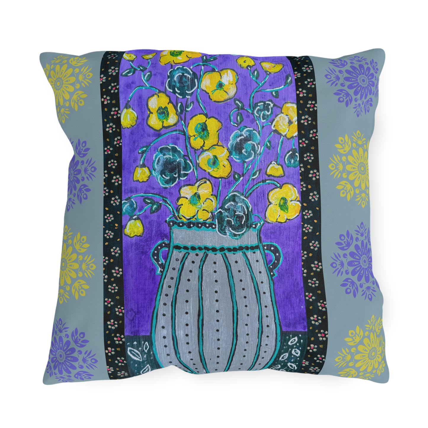 Outdoor Pillows - Lavender Vase
