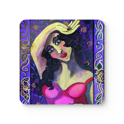 Corkwood Coaster Set - Violetta