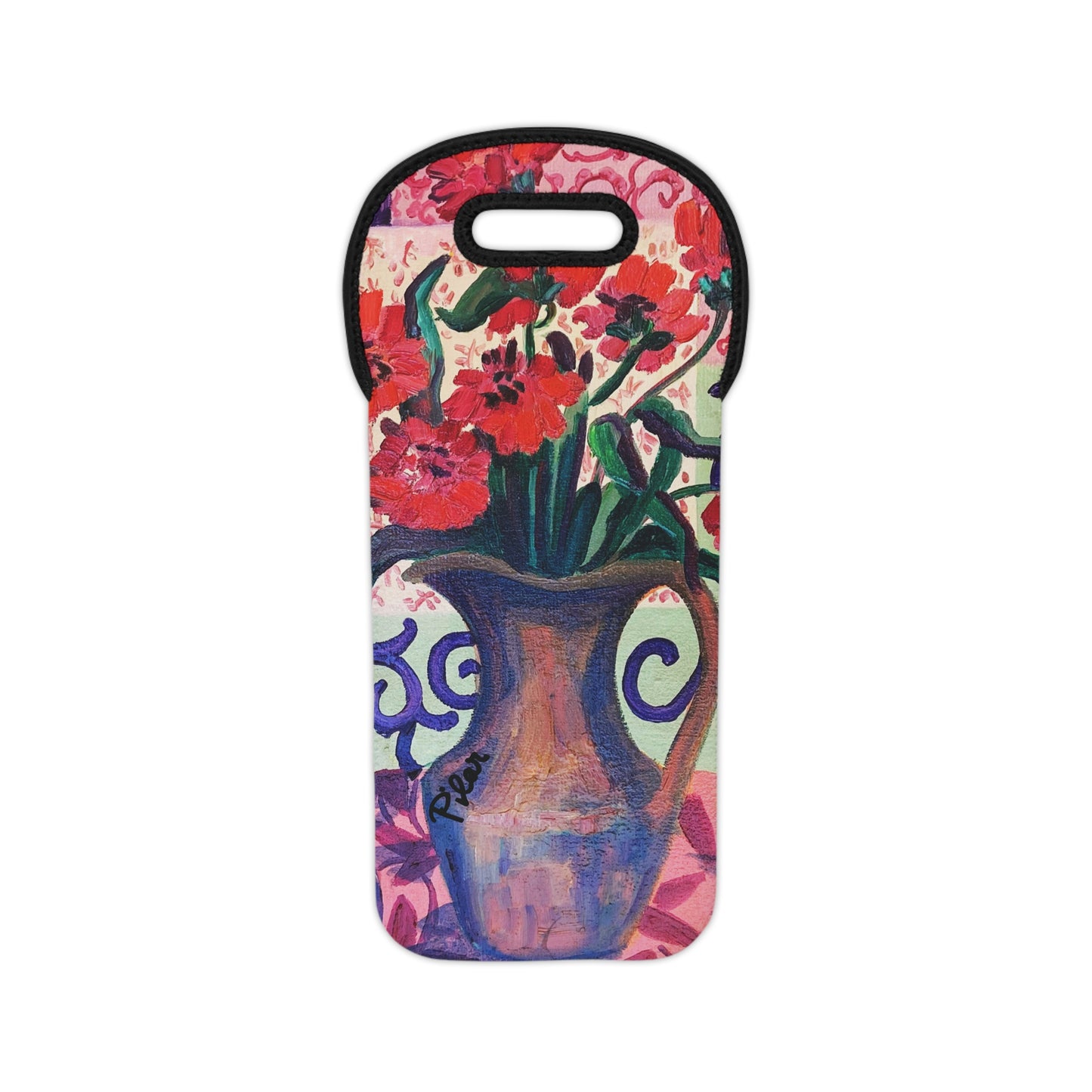 Wine Tote Bag - Holiday Colors