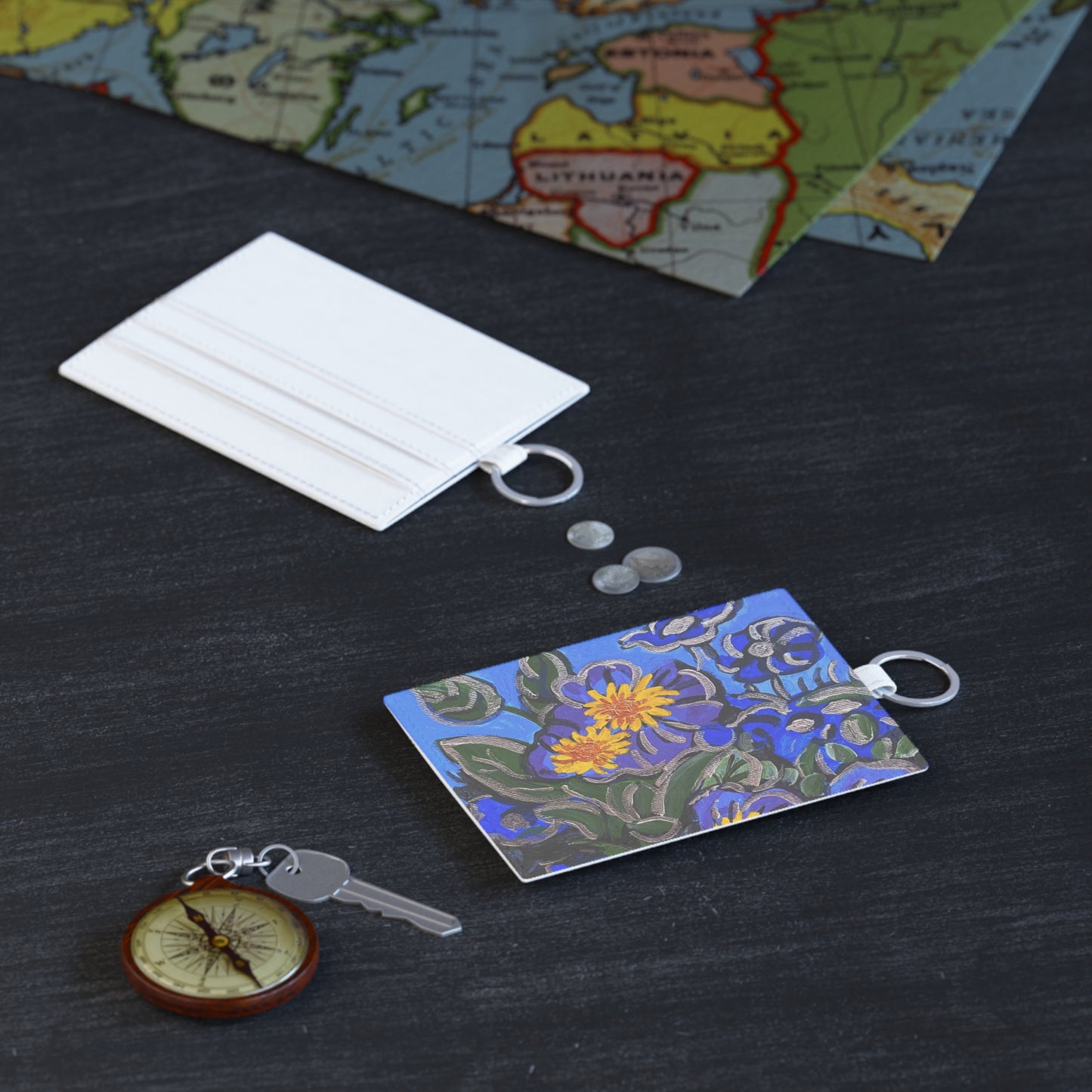 Credit Card Holder- The Happy Blues