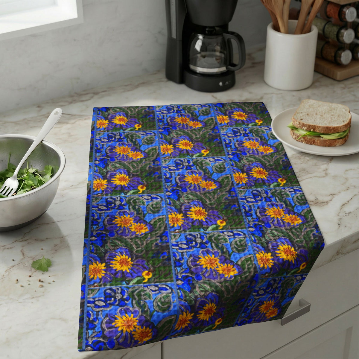 Kitchen Hand Towel - Morning Glories #2
