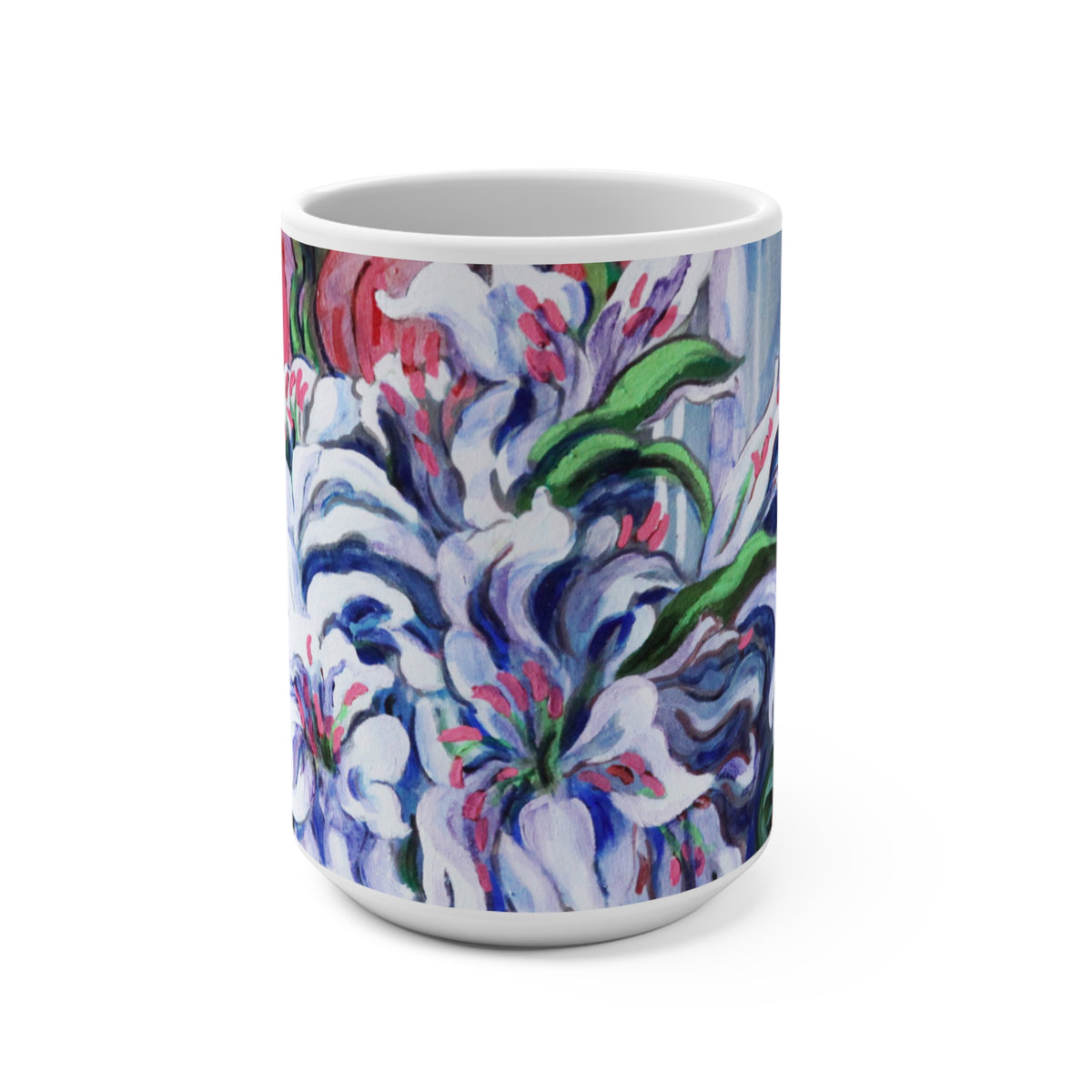 Ceramic Mug - White Magnolias