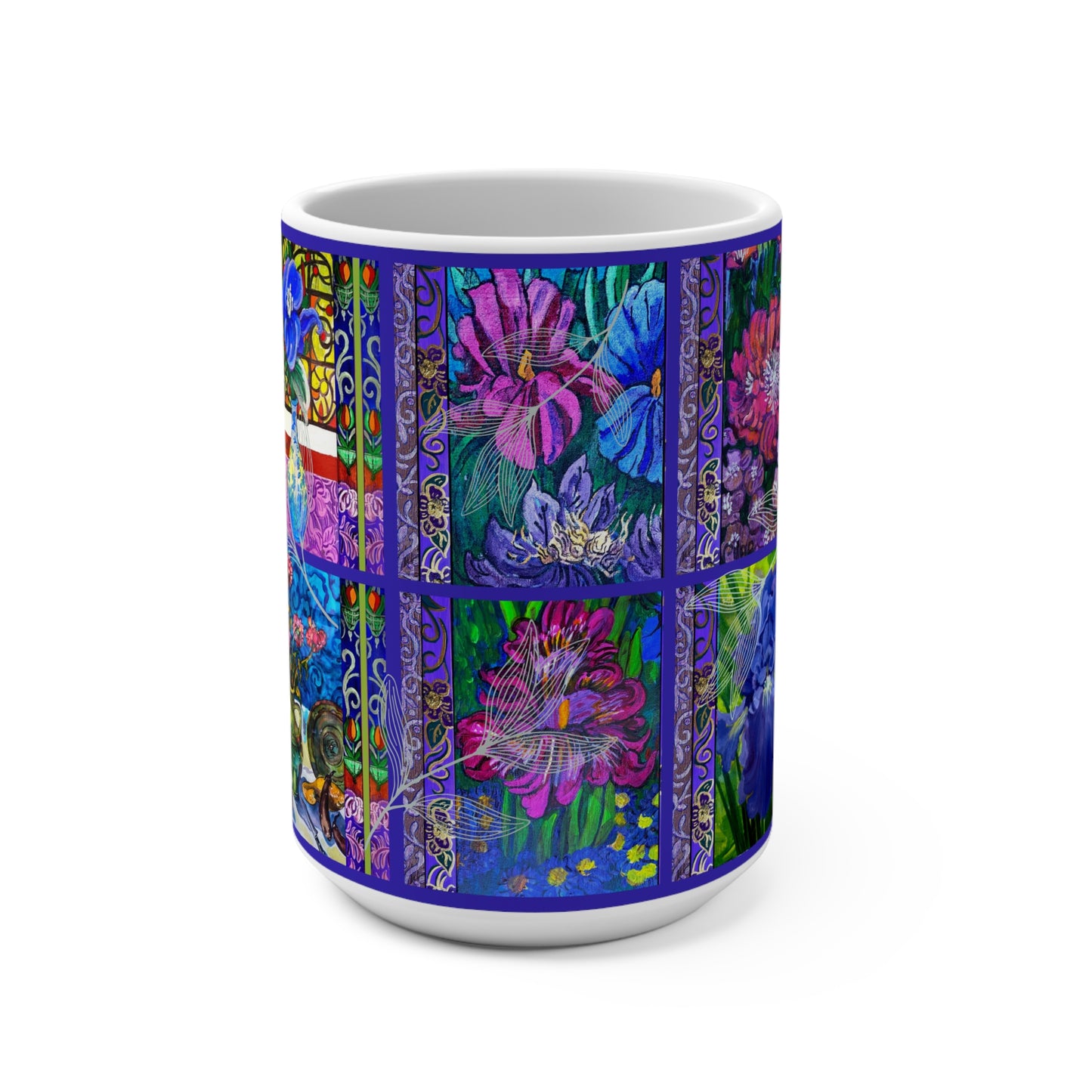 Ceramic Mug 15oz - Mega Flowers