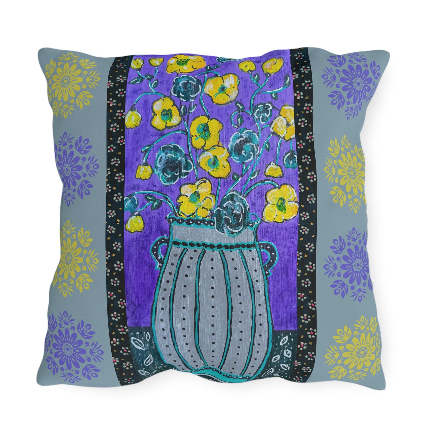 Outdoor Pillows - Lavender Vase