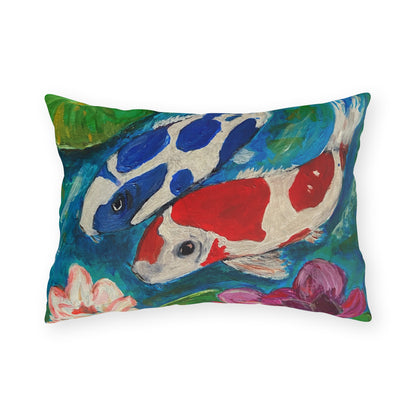 Outdoor Pillows - Coi Fish and Lilies