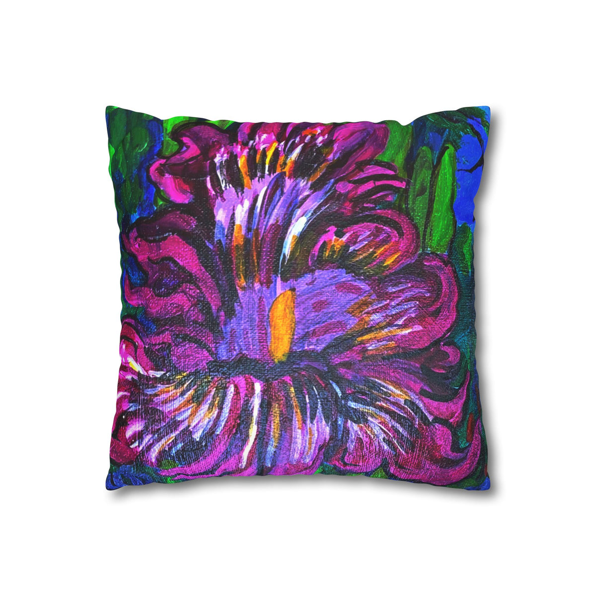 Faux Suede Square Pillowcase