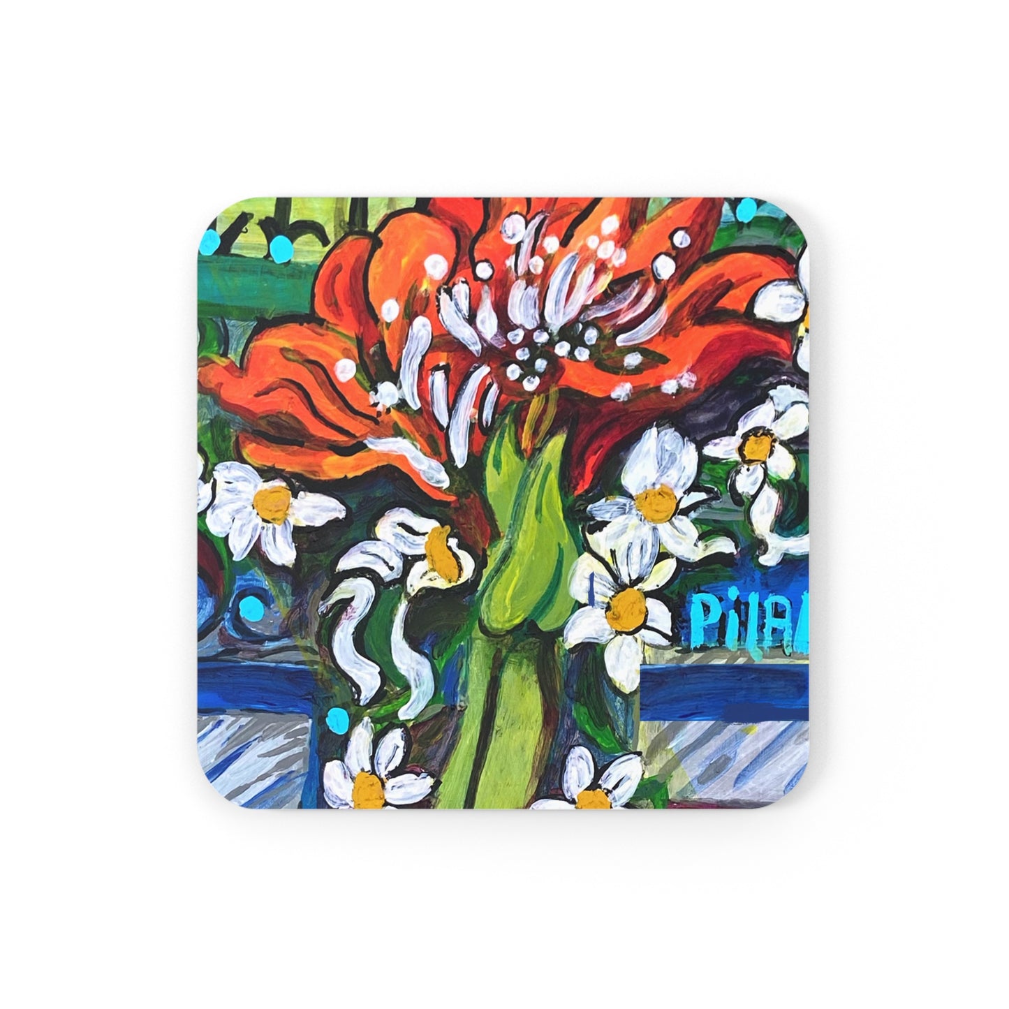 Coaster Set - Winter Amaryllis